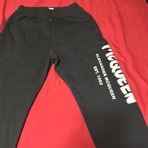 Black Alexander McQueen black men joggers.  Fits like a Medium